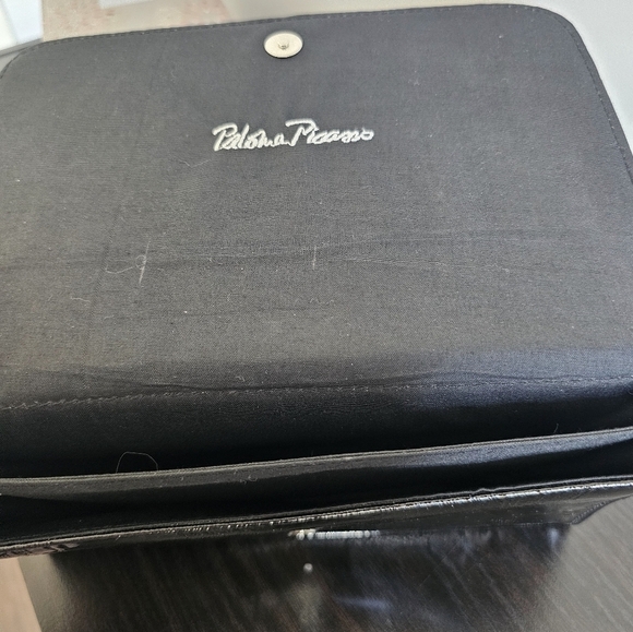 Palomo Picasso clutch/purse black, potent leather snap closure. Never used. New - Picture 7 of 8